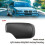 Left Side Matte Black Rearview Door Mirror Cover Cap 2
