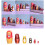 6Pcs Russian Nesting Dolls Kit Wooden Cartoon 11