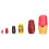 6Pcs Russian Nesting Dolls Kit Wooden Cartoon 14
