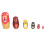 6Pcs Russian Nesting Dolls Kit Wooden Cartoon 2