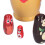 6Pcs Russian Nesting Dolls Kit Wooden Cartoon 15