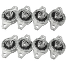 8 Stücke KFL001 12mm Zinklegierung Selbstausrichtendes Stehlager Flanschlager Rhombisches Gehäuse