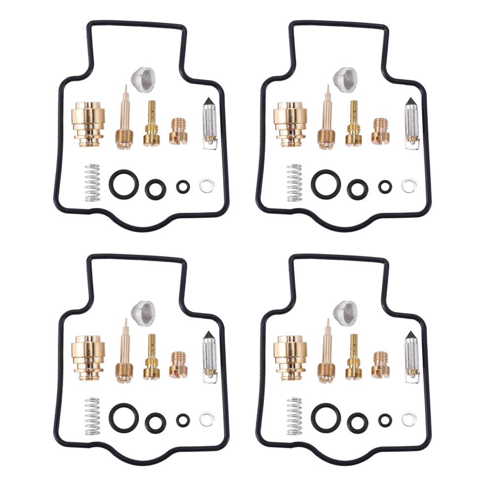 4Set For Zxr400 1991-1999 Zxr 400 Motorcycle Carburetor Repair Kit Black/Gold 4853330324263
