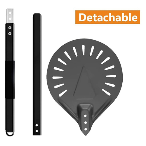 Metal Round Pizza Tool Aluminum Adjustable Pastry Removable Handle 2