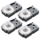4 Pack 12mm Black on White Label Tape 3