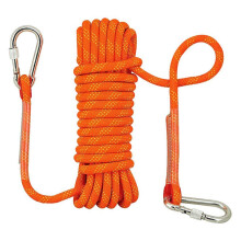 10 m Felsseil, Durchmesser 12 mm, strapazierfähig, mit 2 Karabinern