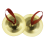 Finger Cymbals Musical Instrument for Dancer Pair Gold 2
