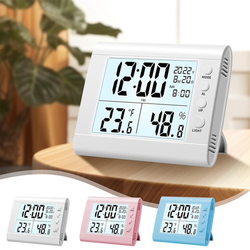 Digitaler Wecker, Geschenk für Freunde und Kinder, Pink 1