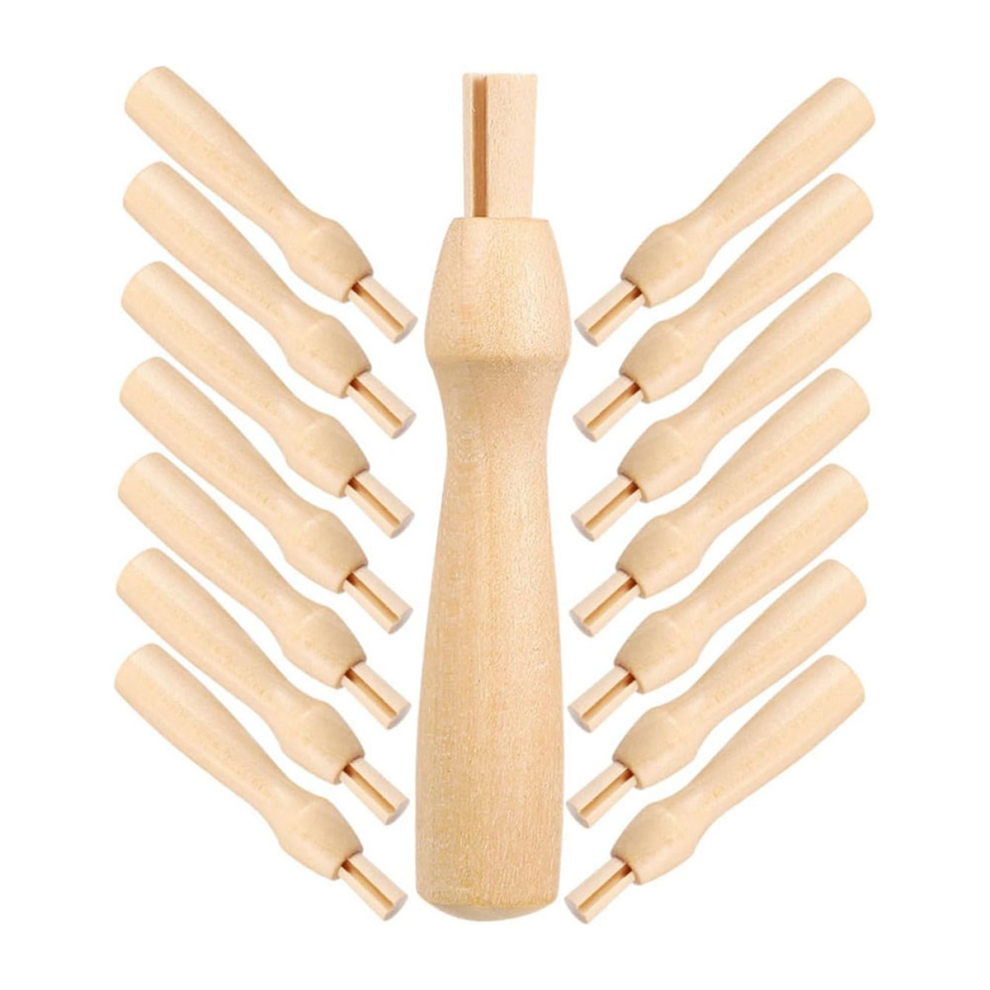 16Pcs Poking Fun Tool Felting Needles Handles Needle 4853330332312