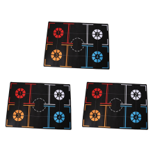 3X Standard Basketball Training Non-Slip Foot Practice Mat Dribble Control Auxiliary Footstep 108 X 76cm for Adults