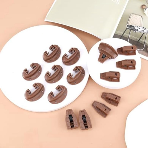 8Sets Plastic Drawer Track Guides Kit,Drawer Slides 1