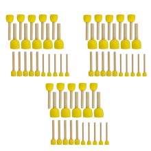 60 PCS Round Sponges Brush Set Kids Painting Tools - Sponge DIY in 4 Sizes for