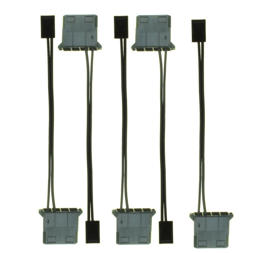 10Pcs IDE to 3 Pin Fan Power Cable Molex D Plug Connector Computer PC Cooling Convertor 1