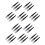 30 Pcs Black Plastic Electronic Pointy Tip Anti-Static Tweezers 1