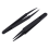 30 Pcs Black Plastic Electronic Pointy Tip Anti-Static Tweezers 3