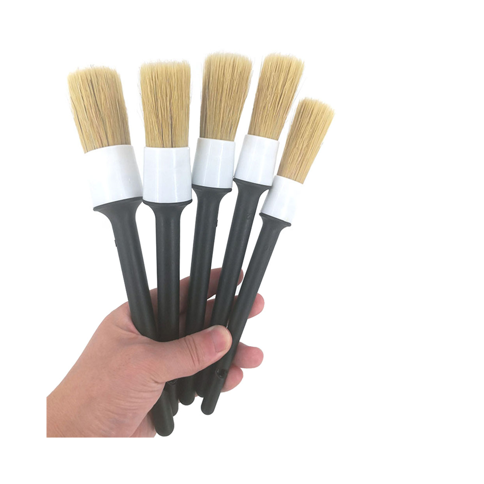 Car Exterior Interior Detail Brush 5Pcs Hair Bristle Brushes 4853330344308