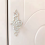 4 Pcs Euro Roses Cabinet Knobs with Backplate 6