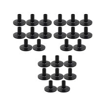 24 Stück Beckenhülsen, 8 Stück, 38 x 26 mm, schwarz, Trommel-Ersatz für Regal-Kit