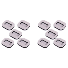 10Pcs Furniture Wheel Stopper Bed Caster Cup Suitable for All Kinds of on Wheels (Beige)