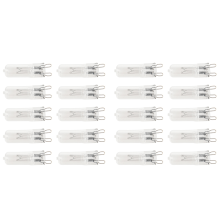 20 X Halogenlampe Lampe G9 230V 40W Warmweiß für Haus