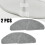 2Pcs Robot Vacuum Cleaner Mop Polyester Swipe Wipe Cloth Pads 2