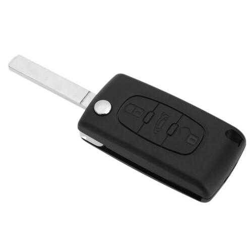 2X Flip Folding Remote Car Keyless Key Case Shell for 407 307 607 3 Buttons 2