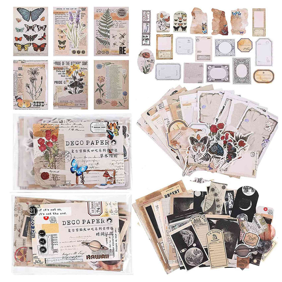 400Pcs Scrapbooking Supplies Journaling Vintage Scrapbook Stickers 4853330348627