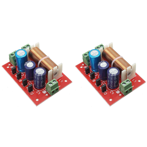 2X 400W Speaker Crossover 2 Way High-Low 4-16 Ohm Frequency Divider for