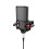 Microphone Shock Mount with Filter Windscreen,Red 6