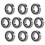 10PCS Bicycle Hub 6902 6902RS for XM490 2