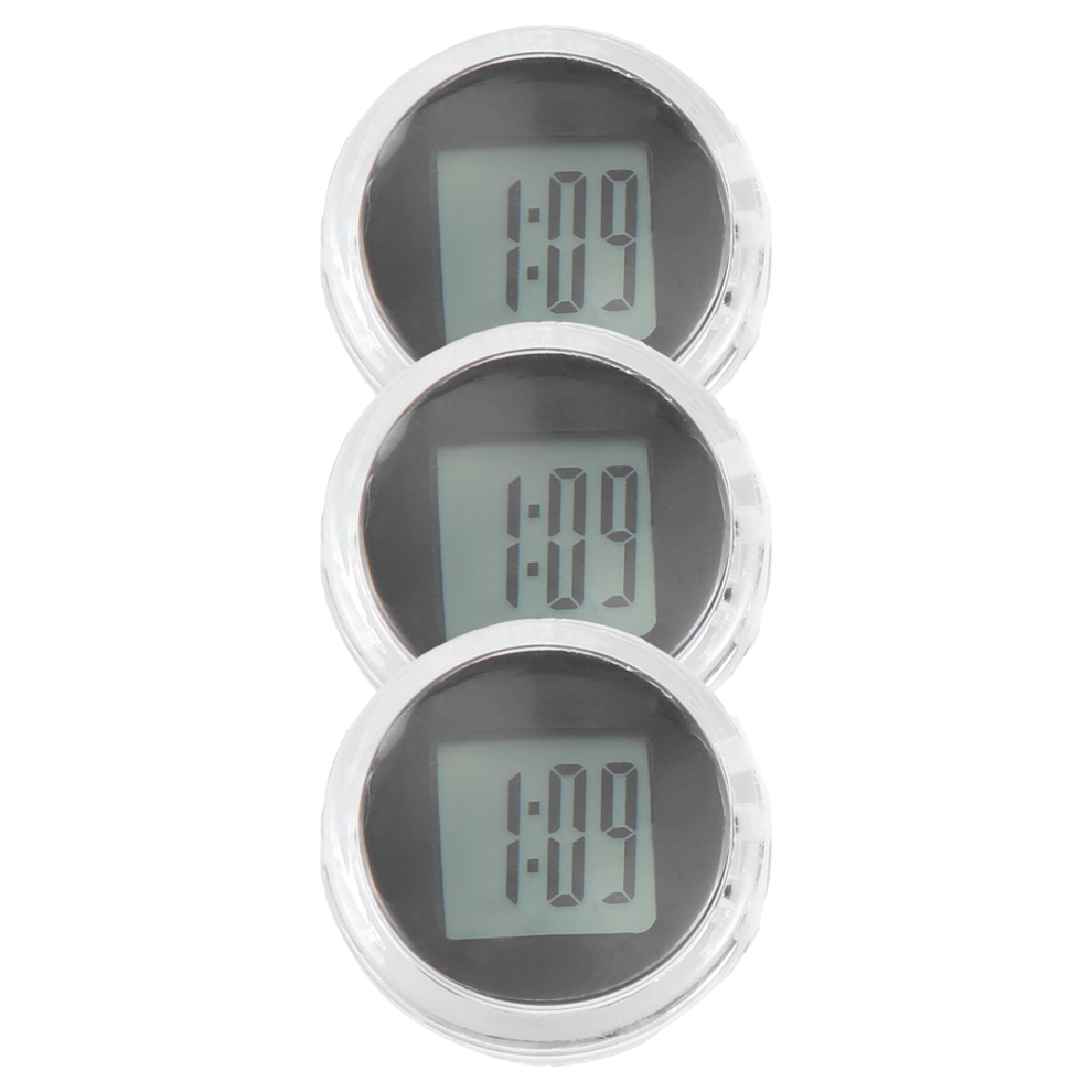 3 Pieces Mini Motorcycle Clocks Waterproof Stick-On Motorbike 4853440173263