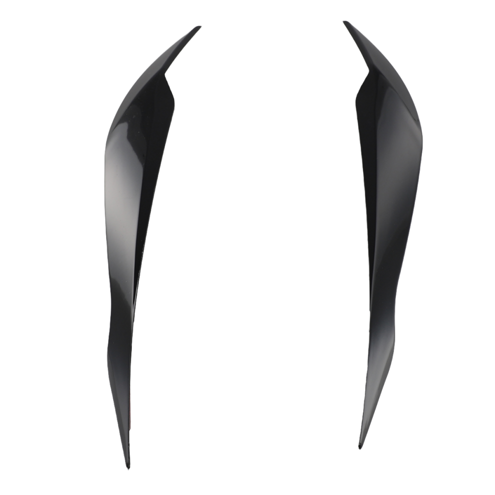 2Pcs Bright Front Headlight Cover For - F30 F35 2013-2019 Black 4853440171030