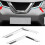 2Pcs Chrome Front Mesh Grille Grill Light Cover Trim for 3