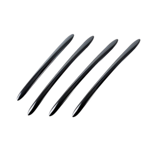 Für - Edelstahl Schwarz Außentürgriffabdeckung Trim