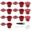 10 Stück Kaffeekapselfilter für mit Löffelbürste, Rot 3