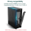 Desktop-Gehäuse ITX Computergehäuse Mini NAS Schwarz 7
