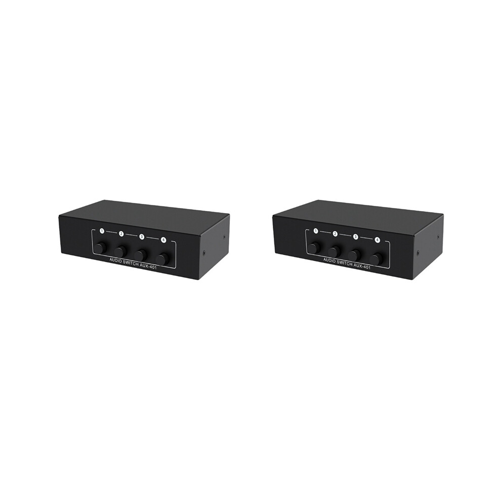 Aux Audio Switcher 4 In 1 Out Stereo Selector 4X1 3.5Mm, B 4853440192721