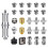 26Pcs Camera Screw Mount Set 1/4 Inch and 3/8 Converter Threaded 2