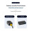 2-Port VGA KVM-Switch Two-in-One-Out mit Desktop-Controller 3