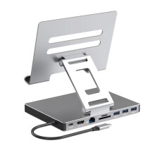 Dockingstation Laptopständer SD TF Slot Ethernet Station,A
