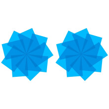 9Pcs Gel Light Filter for Film,Video,Photo,Stage (Blue)