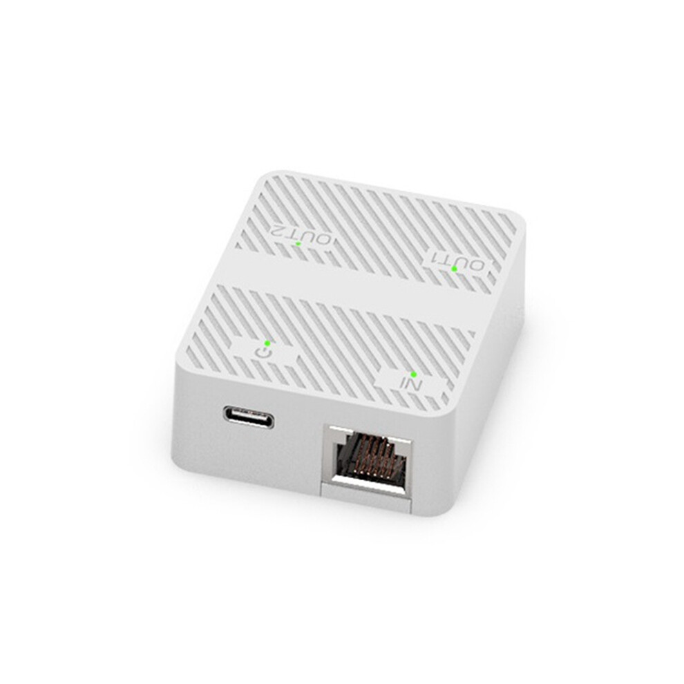 Photos - Switch Jojomino 2 Port 100Mbps Network  RJ45 Cable Splitter White 