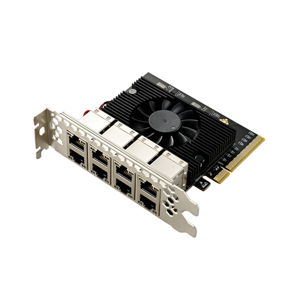 Pcie X8 Ports Gigabit Ethernet Controller Card 1X 1000Mbps Nic 4853440103116