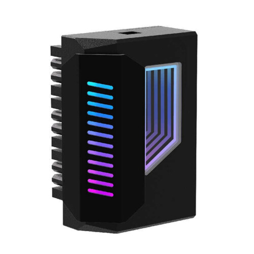 ATX 24Pin Adapter 180 Degree ARGB 5V Synchronization Black 1