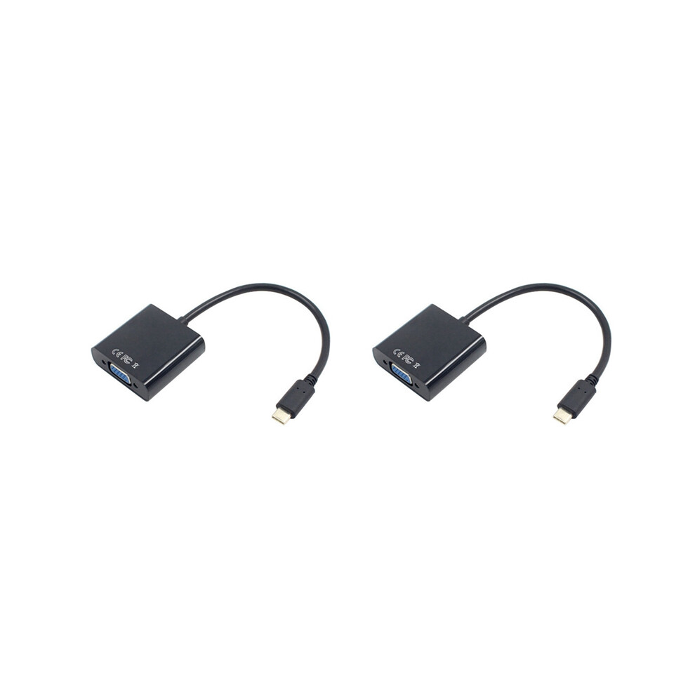 Usb-C Usb3.1 Type C For Adapter Cable Vga Male To Female Converter 4853440104601