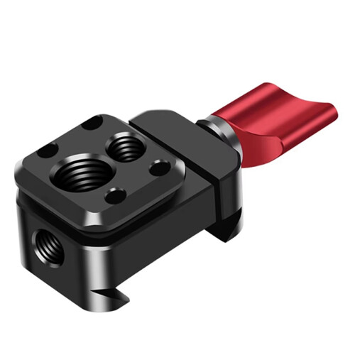 Camera Clamp Quick Release Rail Clip Mount 1/4 3/8 Hole 2