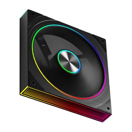 PC Case Fan Star Ring Cyclic Mirror Light Cooling A 2