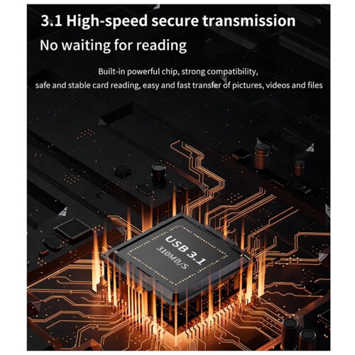 DK10pro High-Speed SD Card Reader for Cameras, Smartphones 2
