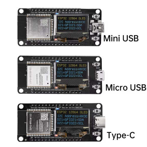 ESP32 ESP-WROOM-32D WIFI Bluetooth Development Board CH340 Micro-USB 2