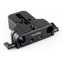 Camera Base Plate with Dual 15mm Rod Rail Clamp for